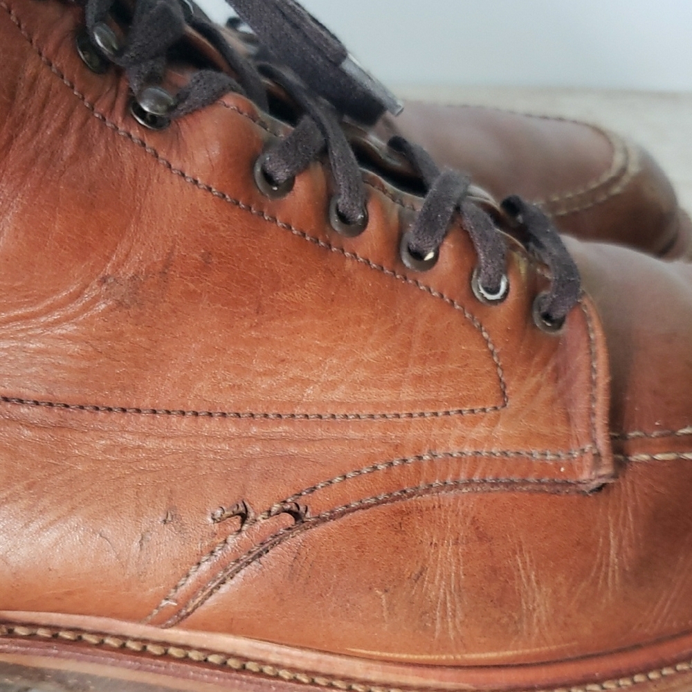 Alden Restoration Indy Men's Brown Leather Lace-Up Boots Size 12.5 - Picture 11 of 12